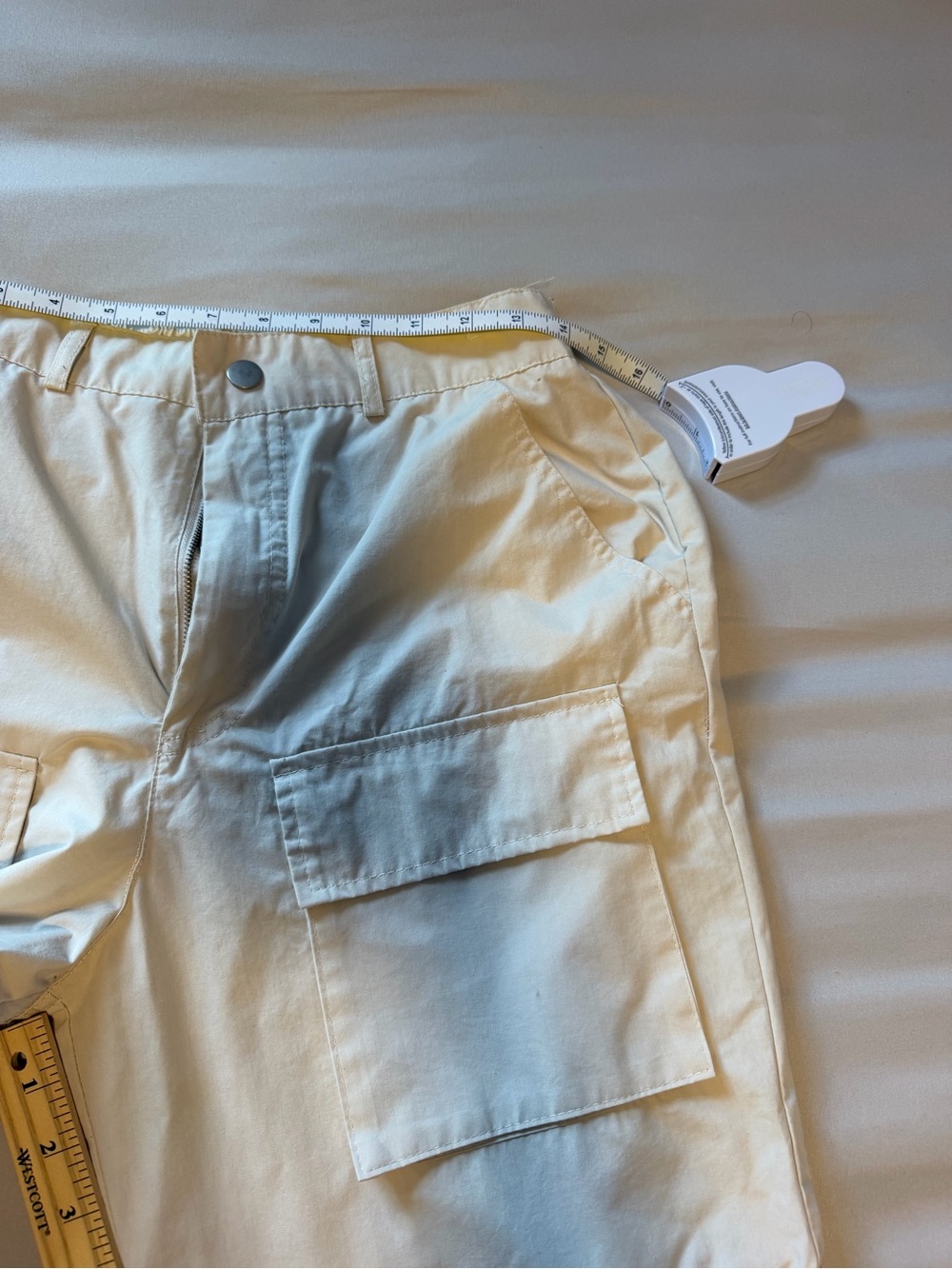 Beige Utility Cargo Joggers for Women - Picture 6 of 8